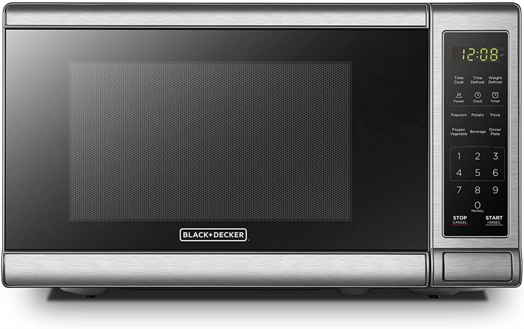 Black Commercial Chef Countertop Small Microwave Oven