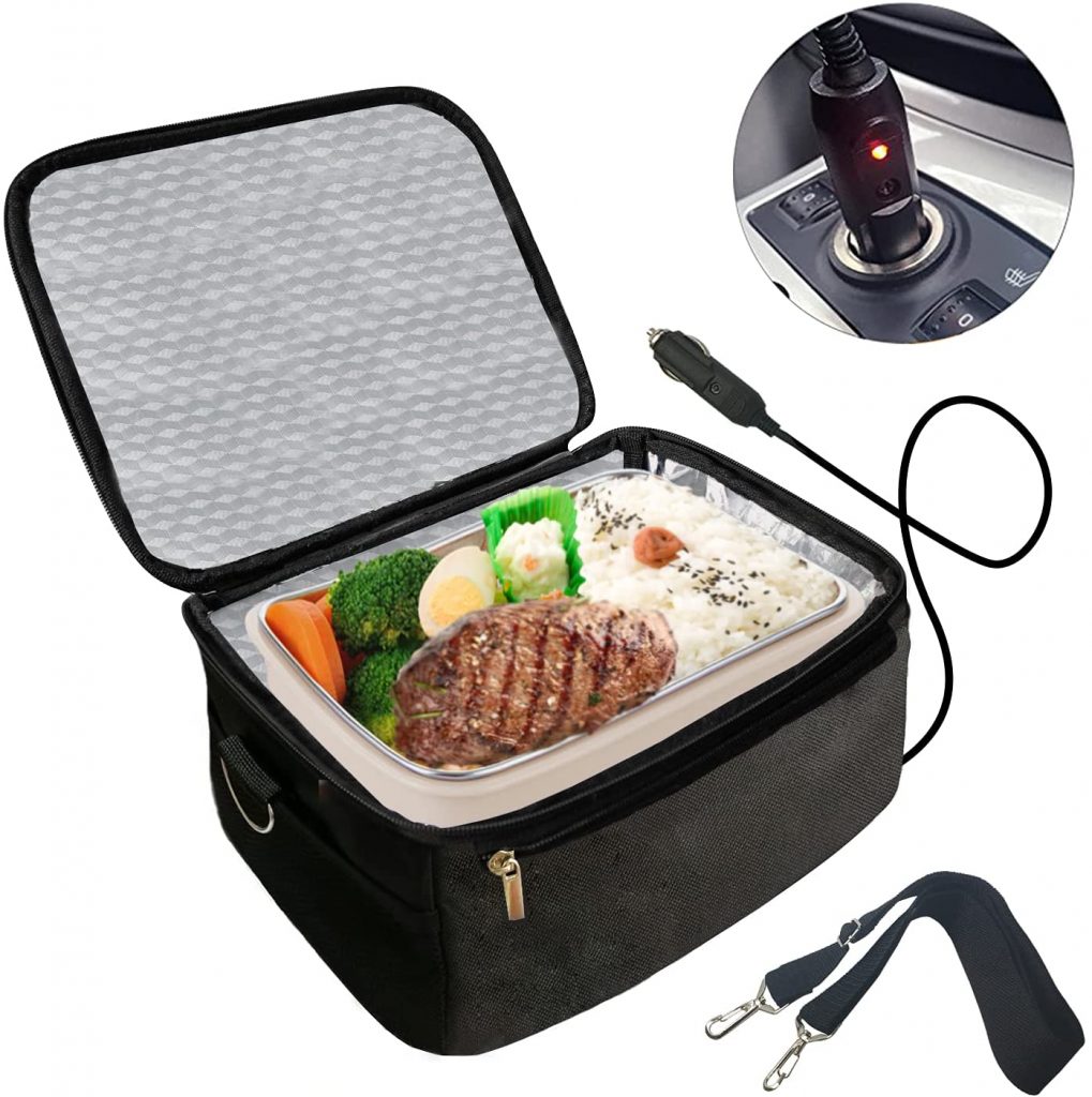 Portable 12V Personal Food Warmer For Camping