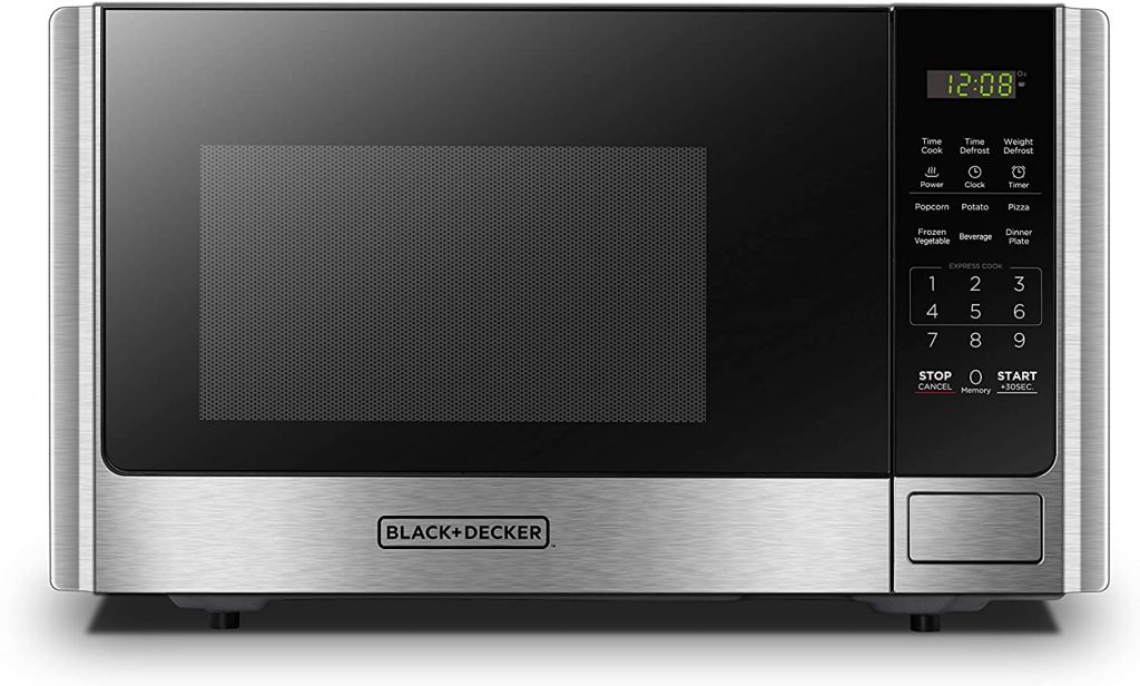 BLACK+DECKER 0.9 Cu Ft Digital Microwave Oven with Turntable