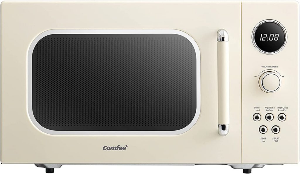 COMFEE' Mini Retro Microwave with Preset Programs