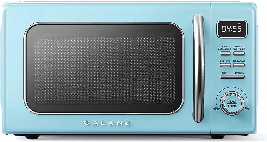 Galanz Retro Microwave Oven with Quick Start Functions