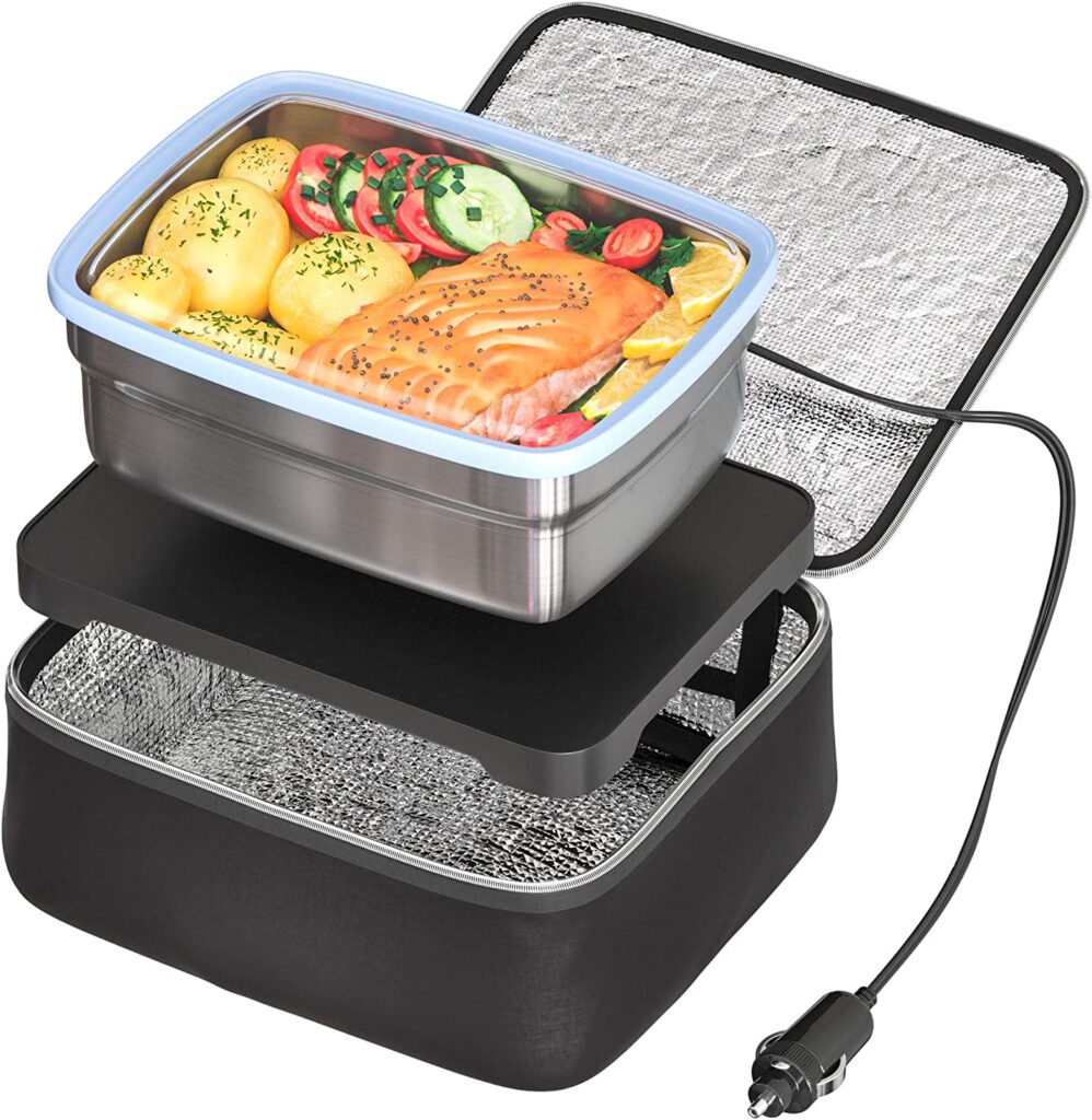 12V Mini Oven Heated Lunch Box for Boat