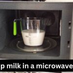 heat up milk in a microwave oven