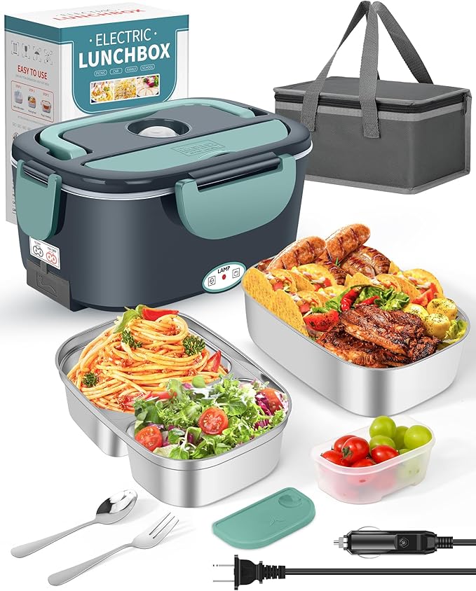 Eocolz Portable Electric Lunch Box Food Heater 80W Microwave