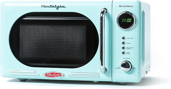 Nostalgia Retro Portable Microwave Oven 700-Watts