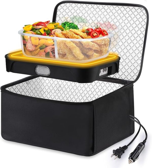 Portable Microwave Food Warmer 80W For Car Truck Work Camping