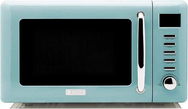 Haden Compact Countertop Microwave Oven 700 Watt Small Microwave with 5 Power Levels